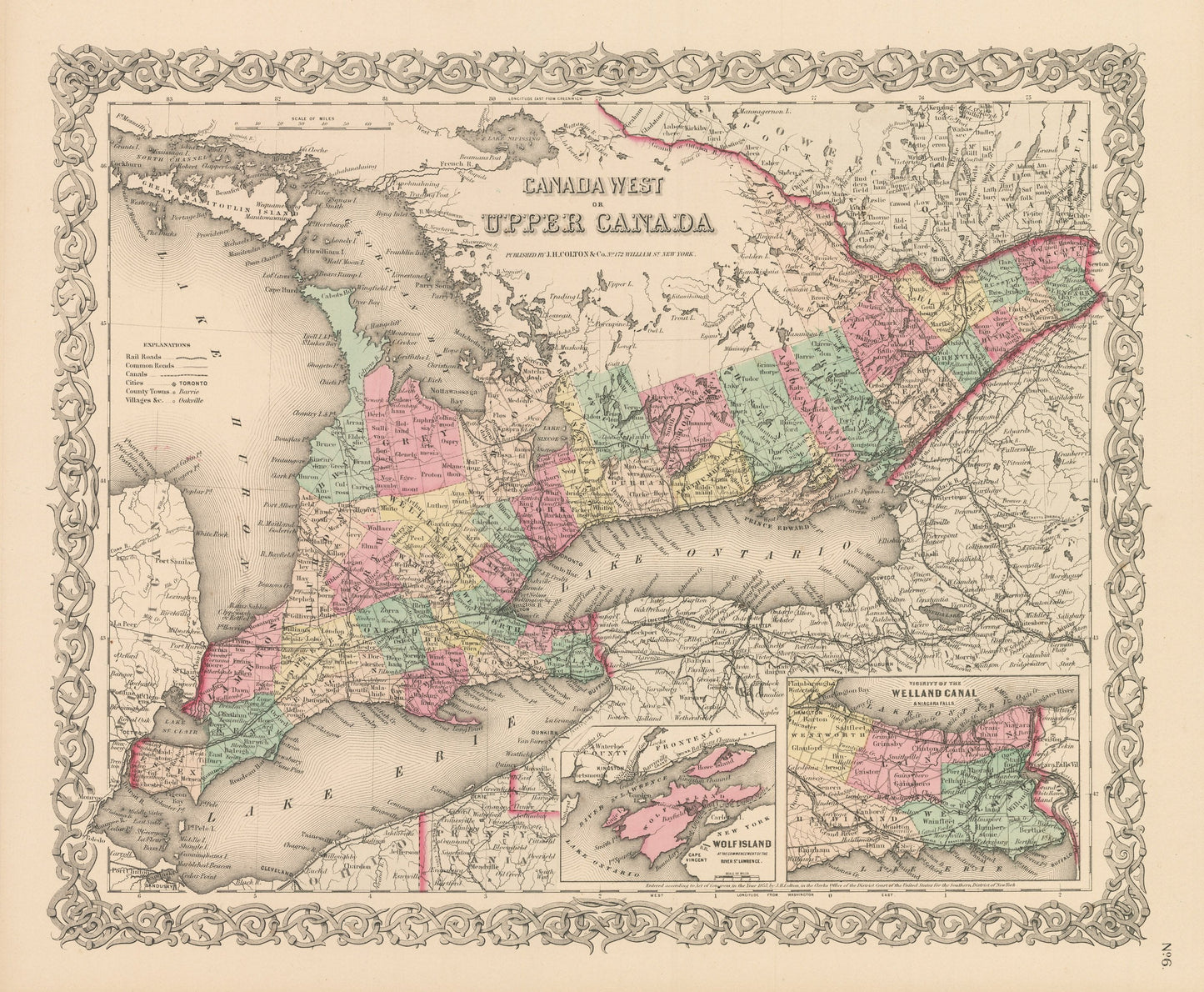 1856 Canada West or Upper Canada