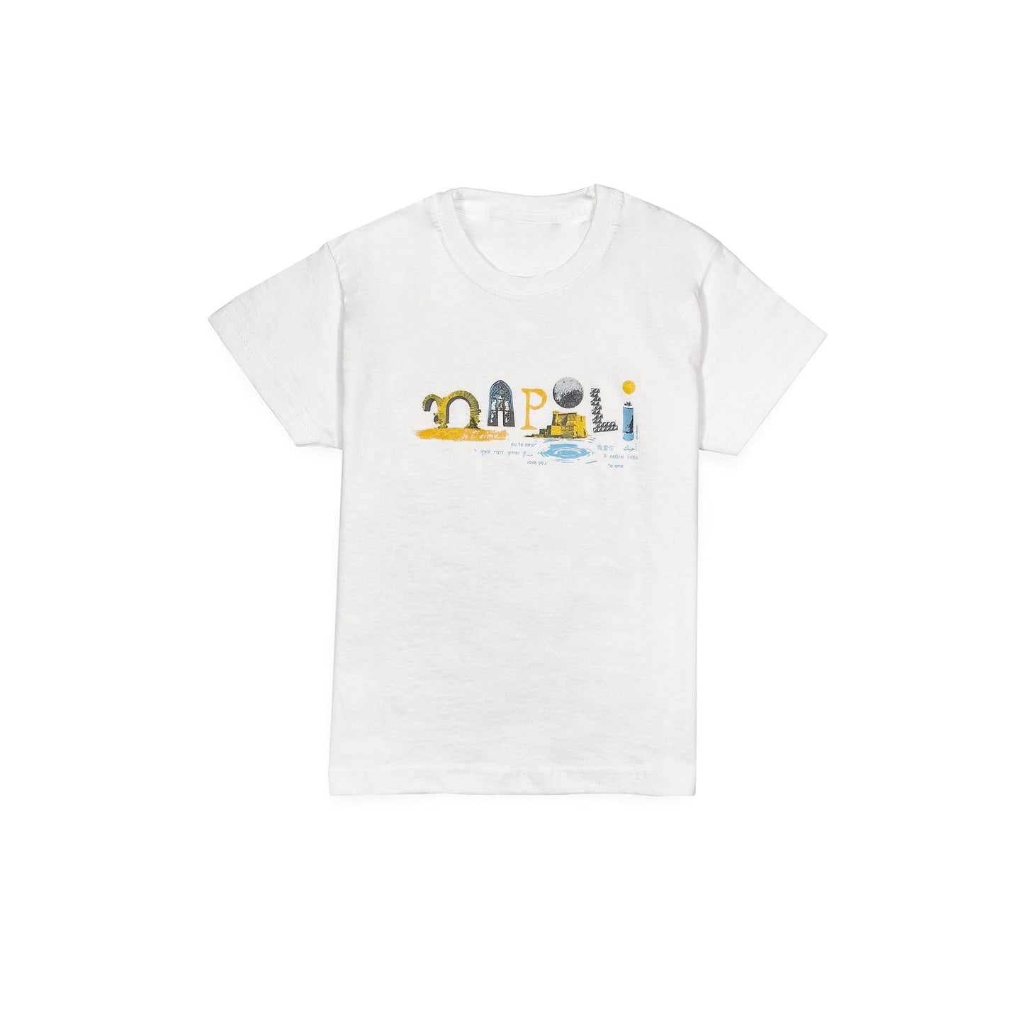 T-shirt Bambino con Stampa Arte Napoli ¨C Storia e Colore