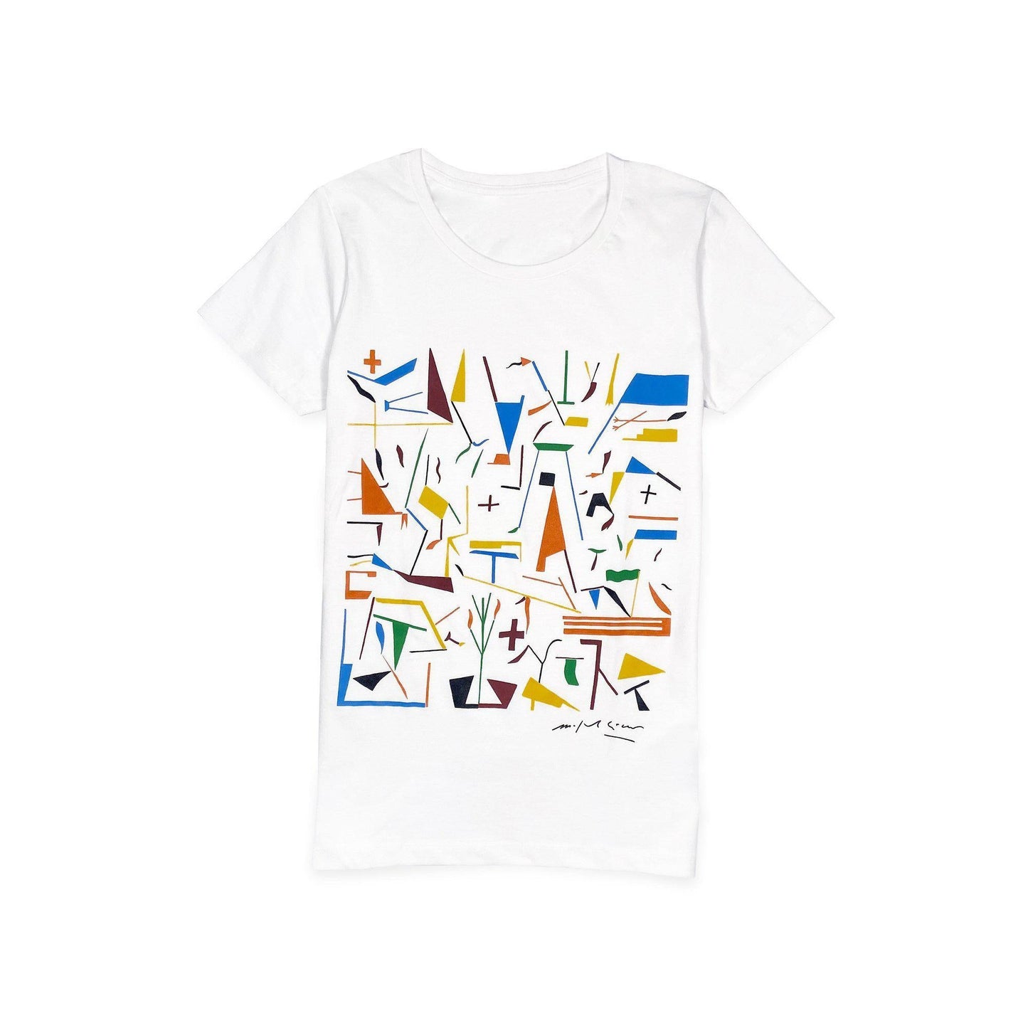 T-Shirt Donna Ispirata all'Arte di Paladino ¨C Stile Unico e Contemporaneo