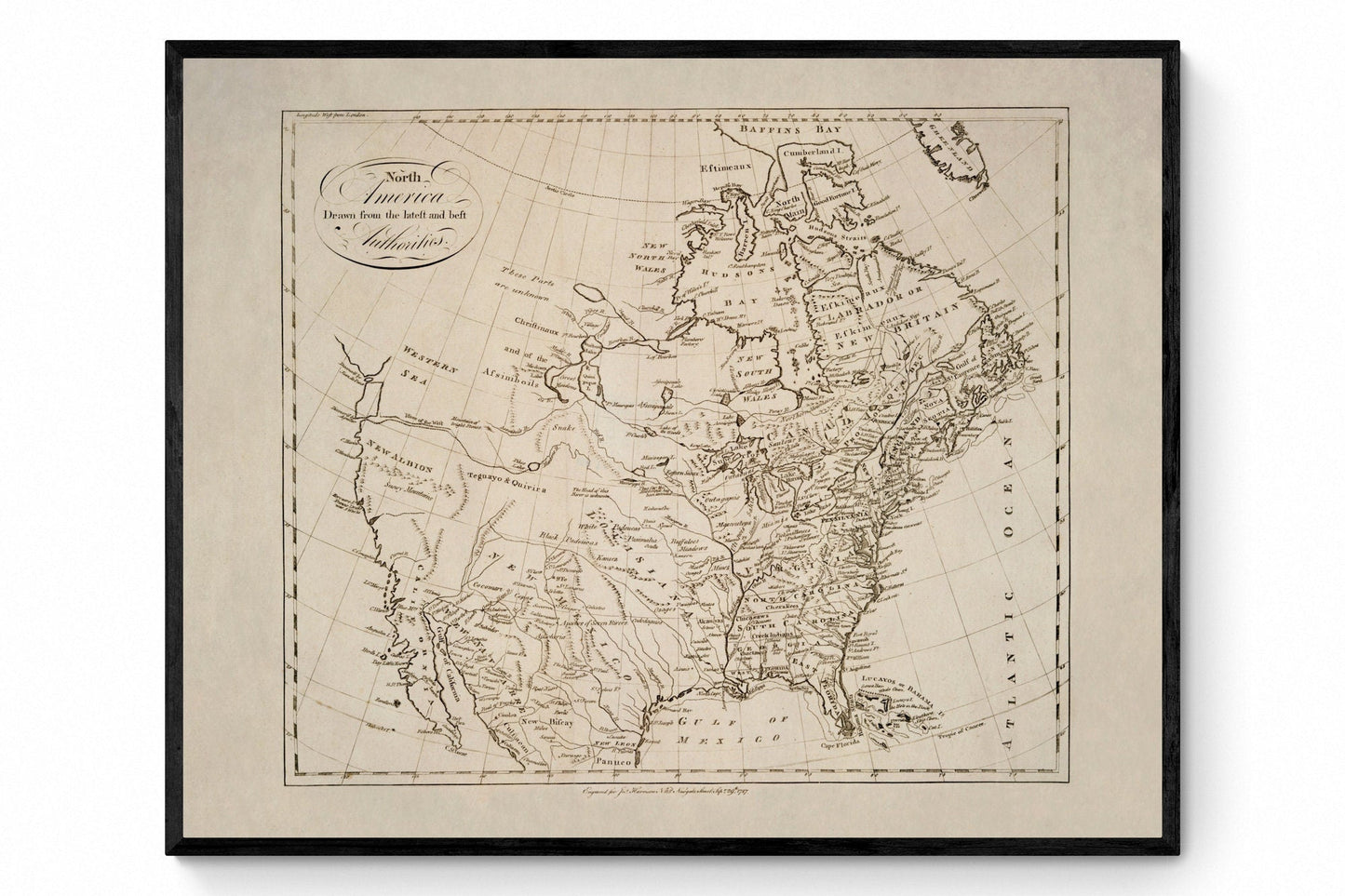 North America drawn from the latest and best Authorities dated 1787