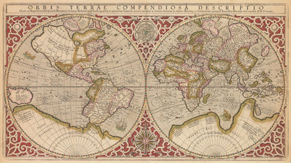 1587 / 1620 Orbis Terrae Compendiosa Descriptio