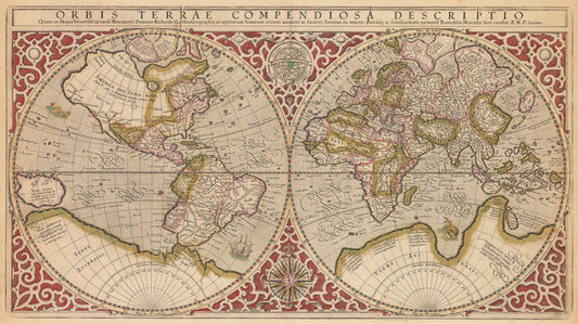 1587 / 1620 Orbis Terrae Compendiosa Descriptio