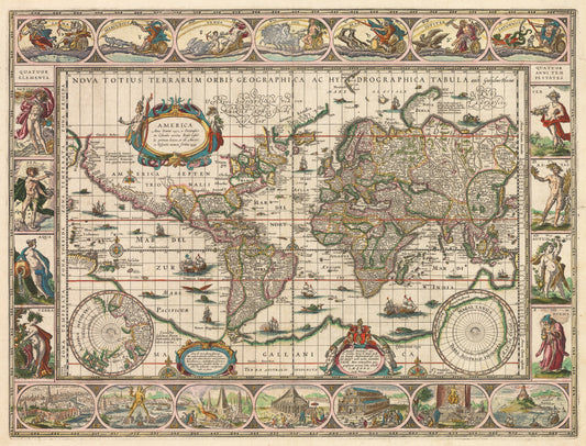 1631 Nova Totius Terrarum Orbis Geographica ac Hydrographica Tabula