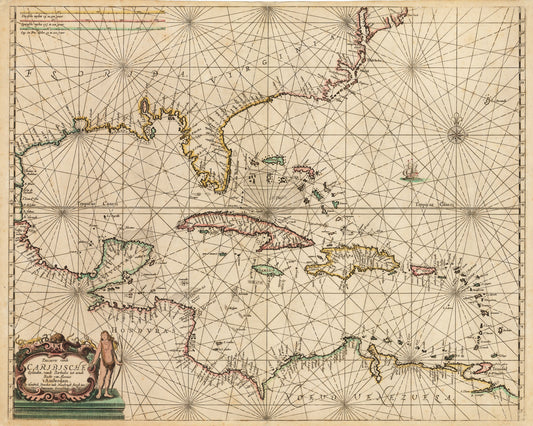 1659 Pascaerte vande Caribische Eylanden...