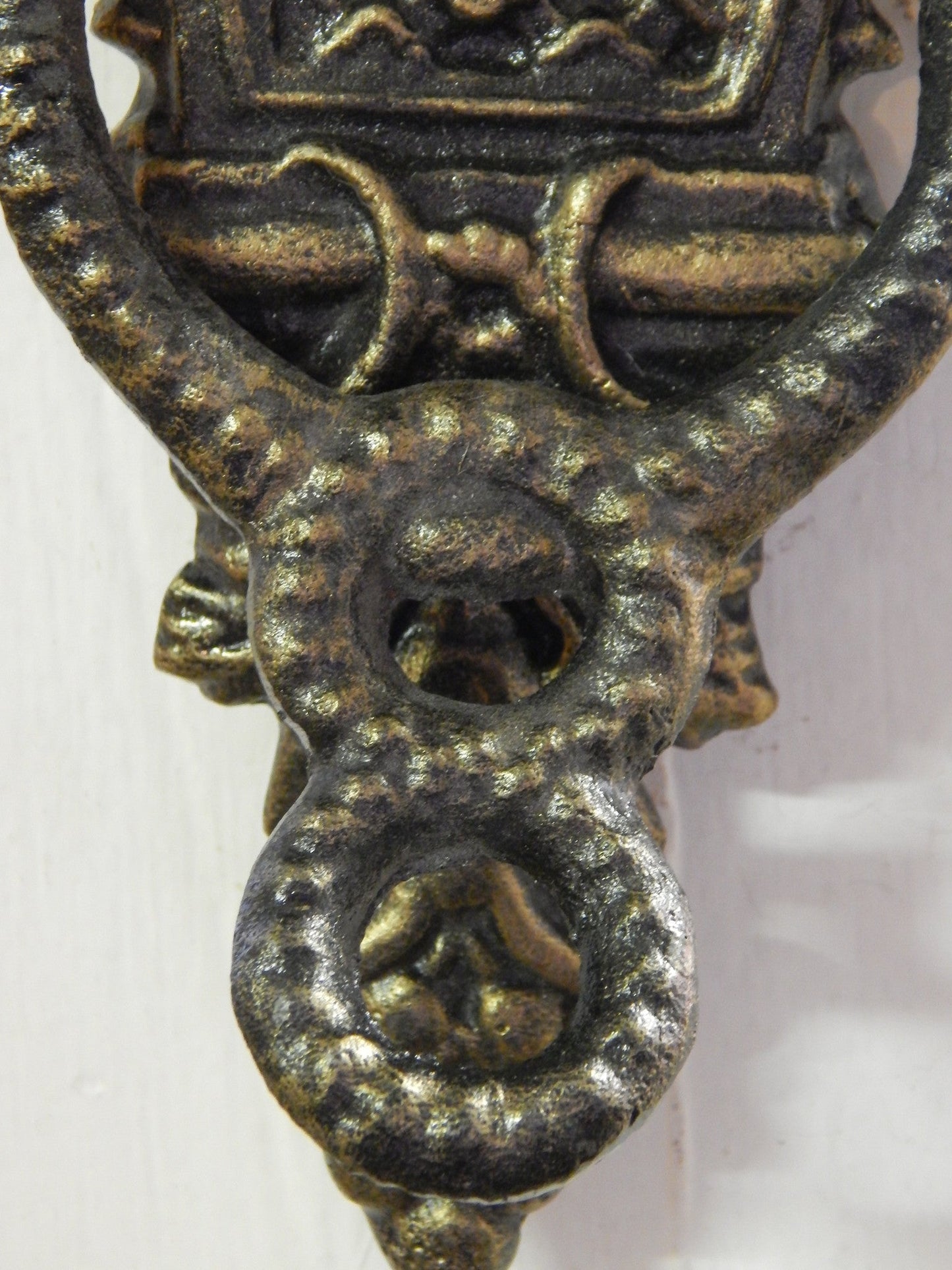 Door Knocker - Cast Iron Neptune Poseidon Man God