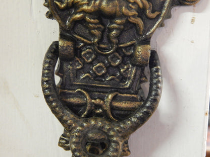 Door Knocker - Cast Iron Neptune Poseidon Man God