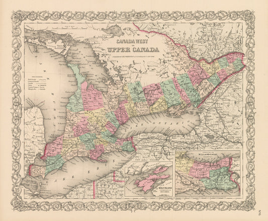 1856 Canada West or Upper Canada
