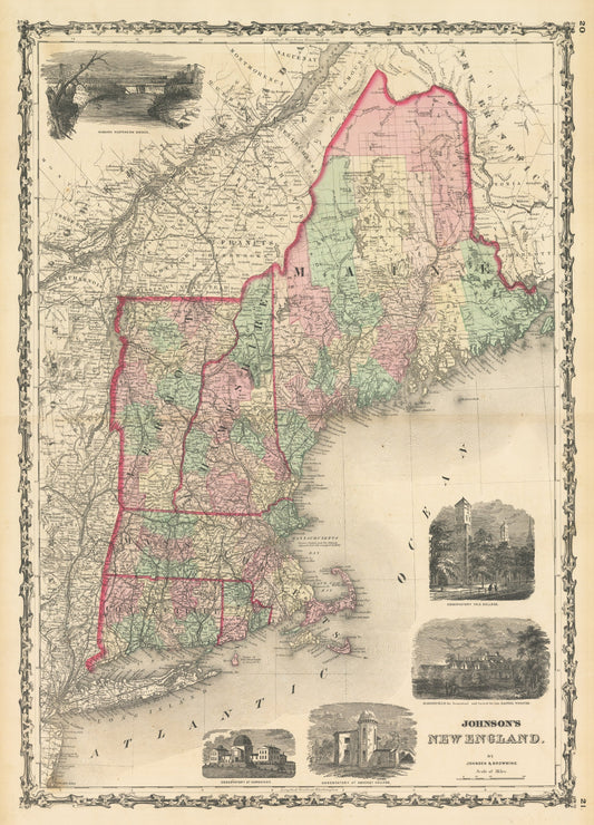 1861 Johnson's New England