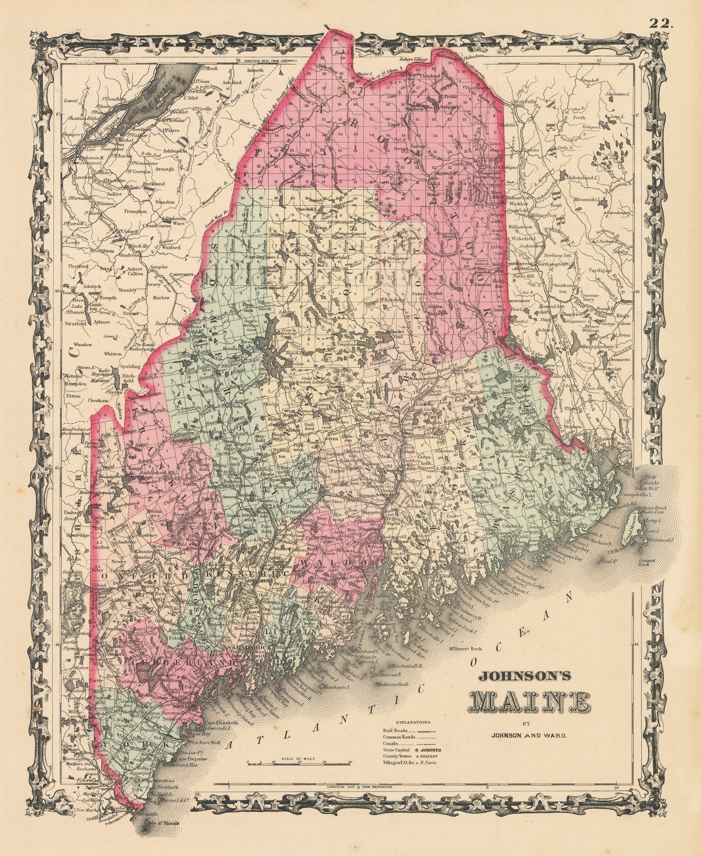 1862 Johnson's Maine