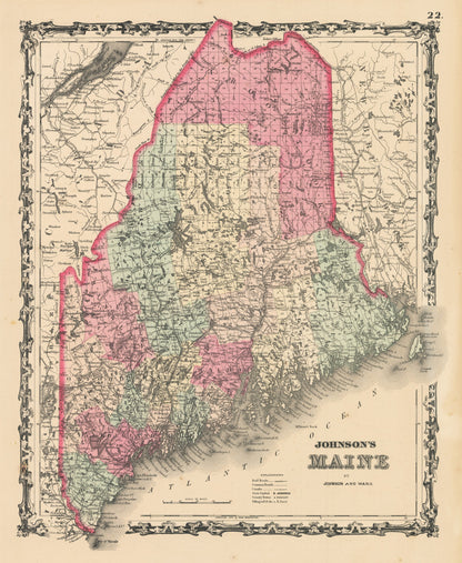 1862 Johnson's Maine