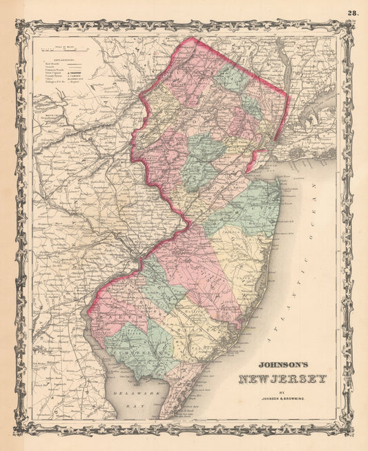 1861 Johnson's New Jersey