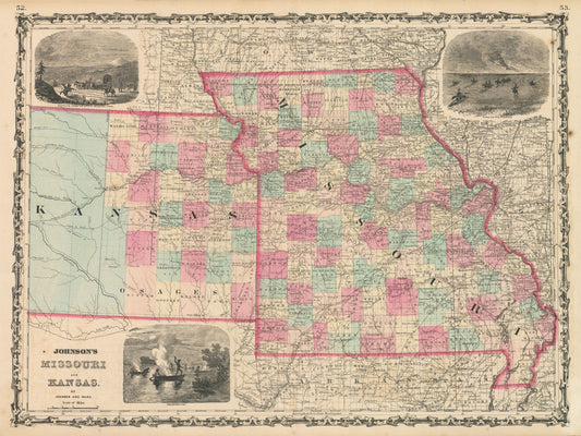 1862 Johnson's Missouri and Kansas