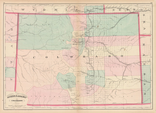1874 Asher & Adams Colorado