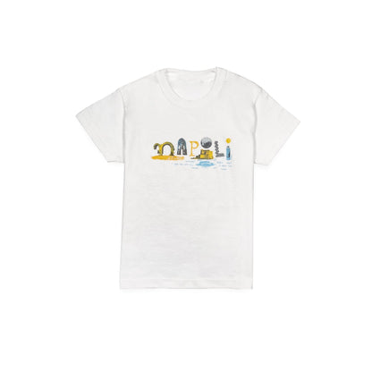 T-shirt Bambino con Stampa Arte Napoli ¨C Storia e Colore