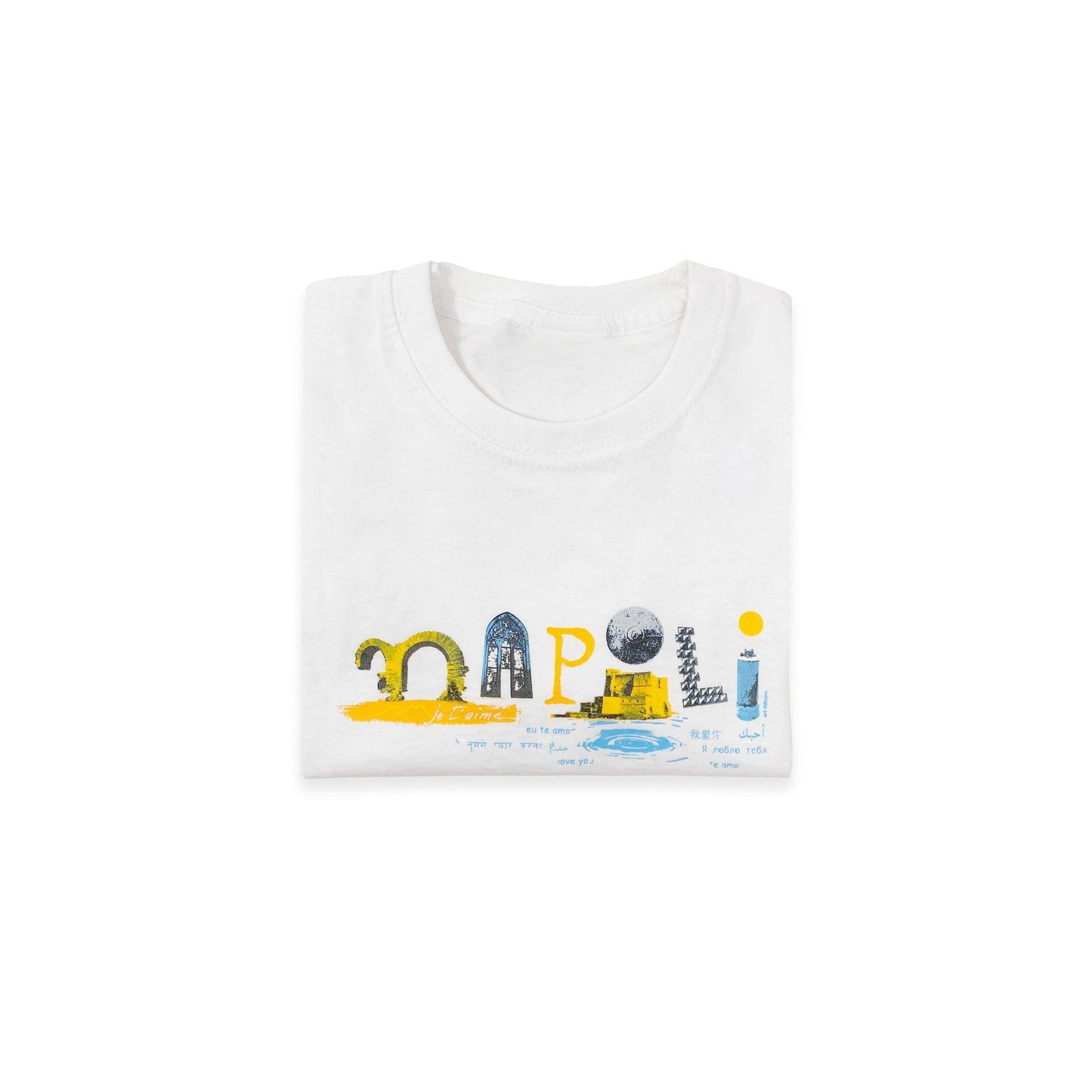 T-shirt Bambino con Stampa Arte Napoli ¨C Storia e Colore