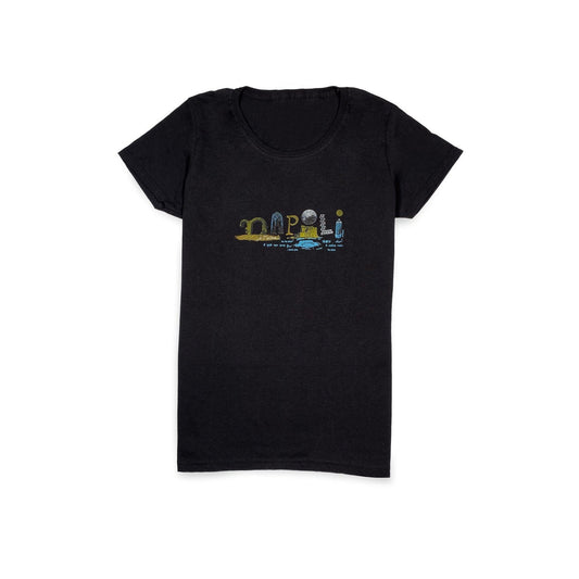 T-Shirt Donna con Stampa Artistica di Napoli ¨C Stile Unico e Autentico