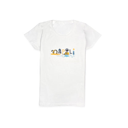 T-Shirt Donna con Stampa Artistica di Napoli ¨C Stile Unico e Autentico