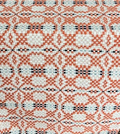 #AQ71PCN Patriot's Knot Weave- Pumpkin/Cream/Navy