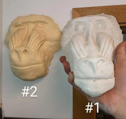 Baboon: Mandrill Baboon Death Cast #2 Replica Life Cast
