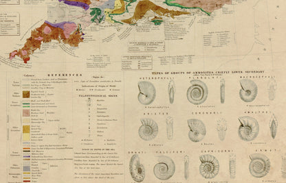 Palaeontological Map of the British Islands