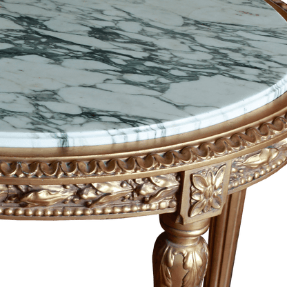Oval French Gold Gesso Center Table