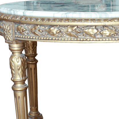 Oval French Gold Gesso Center Table